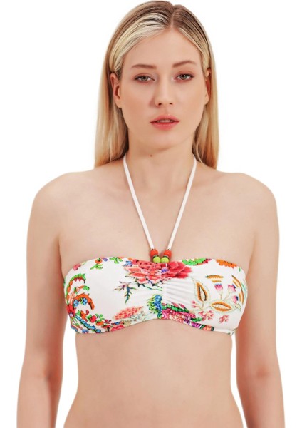 Straplez Bikini Üst
