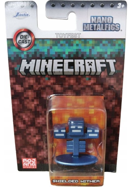 Jada Nano Metalfics Minecraft Metal Döküm Die - Cast Mini Figür - Shielded Wither - 4 cm