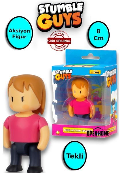 Stumble Guys 8 cm Aksiyon Figür - Ms. Stumble 1 Adet