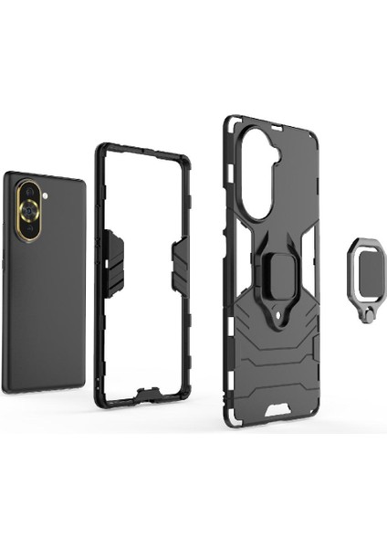 Huawei Nova 10 4g Için Kılıf 360 &deg; Dönen Halka Darbeye Kapak Kickstand (Yurt Dışından) fiyatları