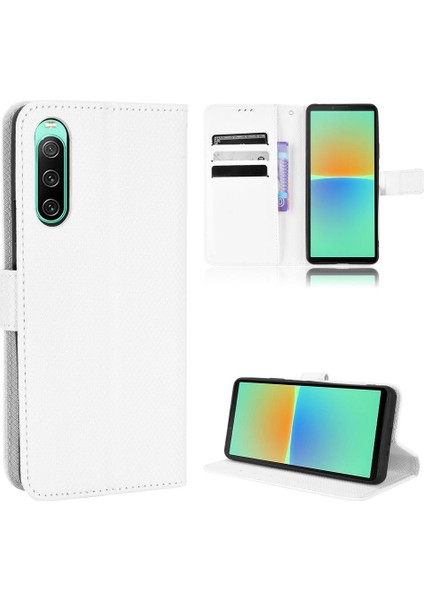 Sony Xperia 10 V Manyetik Cüzdan Kapak Için Kılıf Kickstand Kart Tutucu (Yurt Dışından)