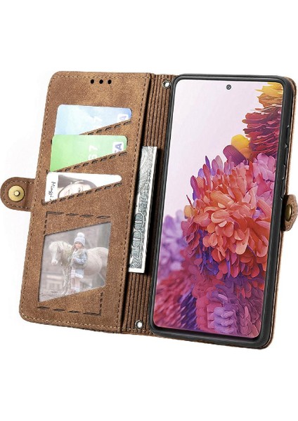 Samsung Galaxy S20 Fe 5g Için Flip Case Basit Iş Kapak Deri (Yurt Dışından)