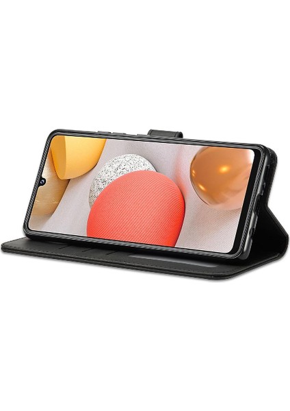 Samsung Galaxy Case 5g Buzağı Doku Yatay Çevir Deri Kılıf (Yurt Dışından)