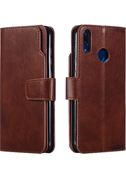 Huawei Huawei 2019 Pu Deri Cüzdan Manyetik 9 Kart Yuvaları Kickstand Için Kılıf (Yurt Dışından)