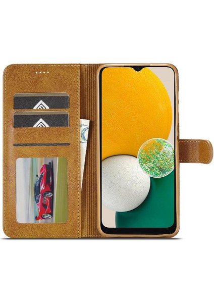 Samsung Galaxy A25 5g Için Kılıf Tutucu Kart Yuvaları Cüzdan Buzağı Doku ile (Yurt Dışından) modelleri