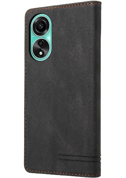 Oppo A78 4g Premium Deri Premium Deri Kickstand Iki Kart Için Kılıf (Yurt Dışından) indirimleri