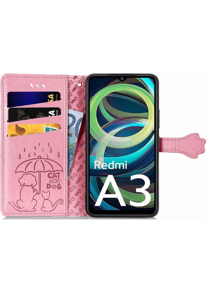 Xiaomi Redmi A3 Darbeye Kapak Kapak Için Kılıf Kısa Kayış Deri Kılıf (Yurt Dışından) indirimleri
