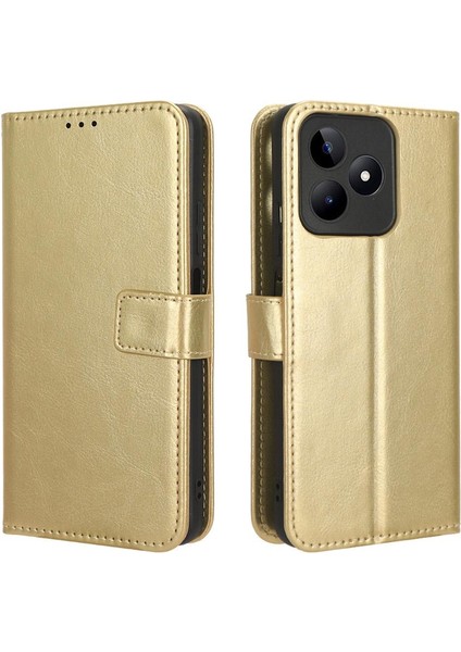 Realme C51 4g Kart Tutucu Manyetik Kapak Kapak Cüzdan Için Kılıf (Yurt Dışından)