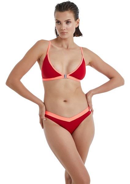 Kadın Bikini Üstü 10537 - Bordo