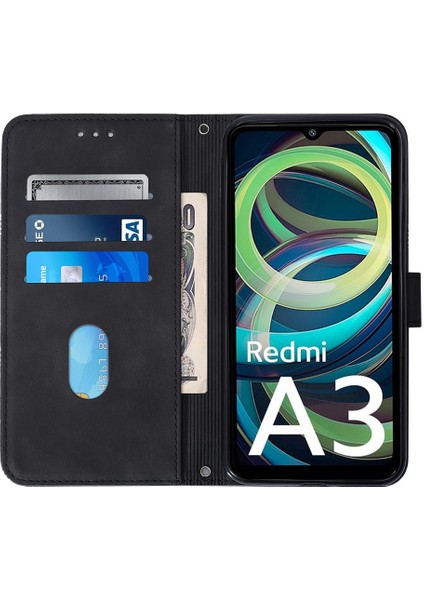 Xiaomi Redmi A3 Flip Folio Kitap Koruyucu Kredi Kartı Tutucu Pu (Yurt Dışından) indirimleri