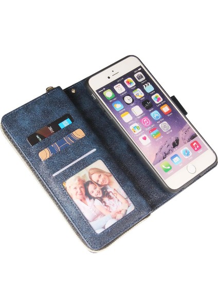 Iphone 6/6s Fermuarlı Cep Flip Kapak El Kayışı Cüzdan Kılıf (Yurt Dışından) fırsatları
