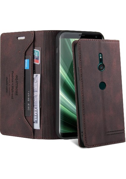Sony Xperia Xz3 Premium Deri Kickstand Iki Kart Yuvaları Için Kılıf (Yurt Dışından) indirimleri