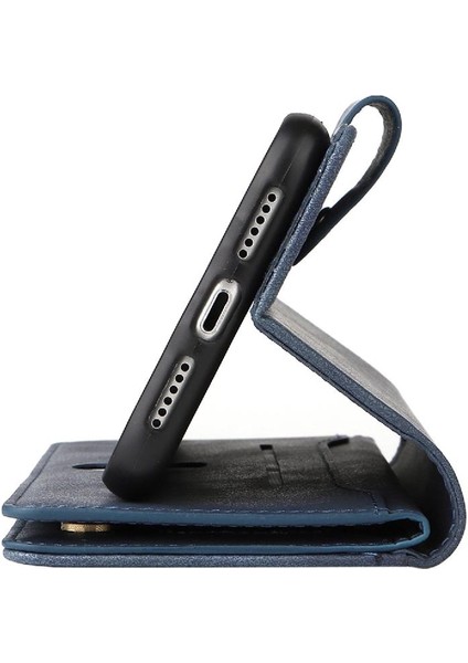 Iphone 11 Için Kılıf Pro Max Fermuar Cüzdan Kapak Kart Tutucu ile El Kayışı (Yurt Dışından)