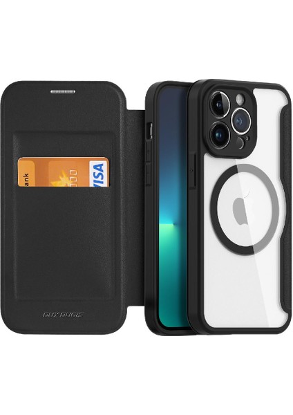 IPhone 13 Için Duducase Durumda Pro Darbeye Tam Koruyucu Kapak Folio Pu (Yurt Dışından)