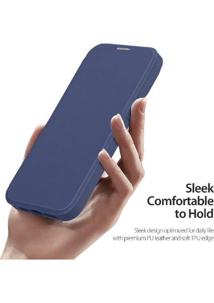 IPhone 13 Için Duducase Durumda Pro Darbeye Tam Koruyucu Kapak Folio Pu (Yurt Dışından)