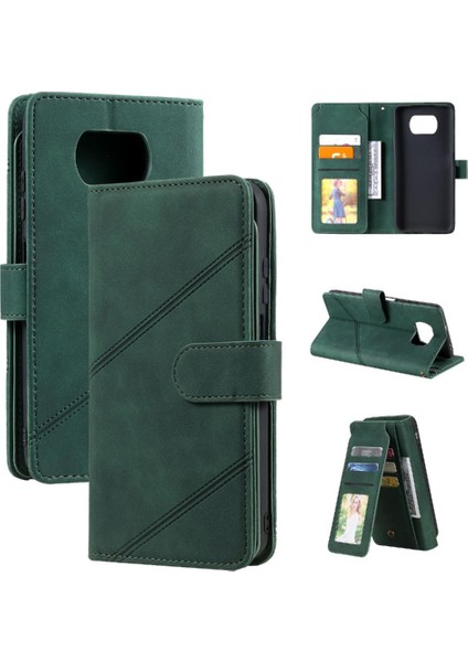 Xiaomi Poco X3/x3 Pro/x3 Nfc Manyetik Cüzdan Flip Folio Kart Pu (Yurt Dışından)
