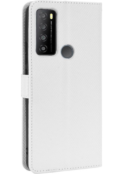 Tcl 30 Xl Kapak Için Kılıf Kickstand Kart Tutucu Manyetik Cüzdan (Yurt Dışından)