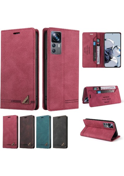 Xiaomi 12T Iki Kart Yuvaları Premium Deri Kickstand Premium (Yurt Dışından)