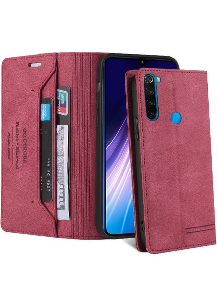 Xıaomı Redmi Için Not 8t Iki Kart Yuvaları Premium Deri Kickstand (Yurt Dışından)