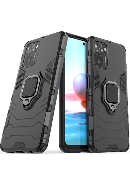 Xiaomi Redmi Not 10 4g Darbeye Kapak Için Kickstand Askeri Damla (Yurt Dışından)