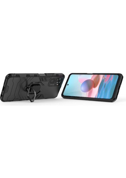 Xiaomi Redmi Not 10 4g Darbeye Kapak Için Kickstand Askeri Damla (Yurt Dışından) modelleri