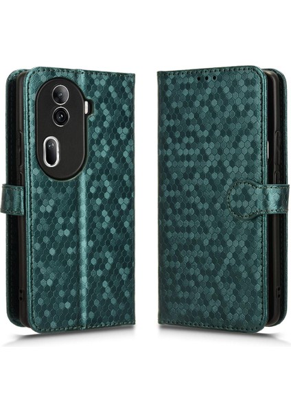 Oppo Oppo 11 Pro 5g Için Geometrik Desen Deri Cüzdan Kapak Toka (Yurt Dışından)