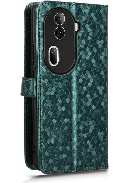 Oppo Oppo 11 Pro 5g Için Geometrik Desen Deri Cüzdan Kapak Toka (Yurt Dışından)