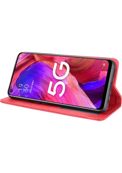 Oppo A93 5g Cüzdan Pu Deri Manyetik Kapatma Için Kılıf (Yurt Dışından)