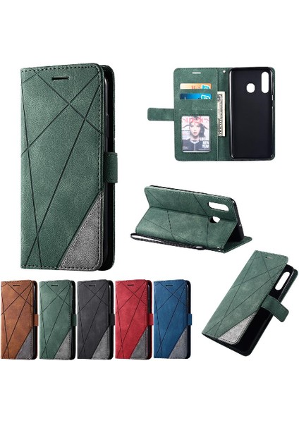 Samsung Galaxy A20 Cüzdan Flip Folio Darbeye Pu Deri Kart (Yurt Dışından)