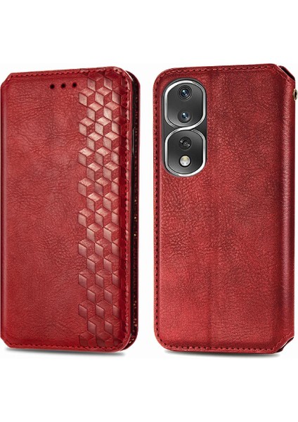 Huawei Onur 80 Pro Cüzdan Fonksiyonu Için Kılıf Deri Kılıf Moda Tasarımı (Yurt Dışından)