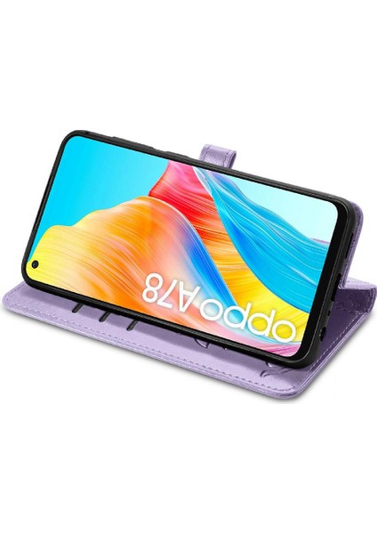 Oppo A78 4g Için Kılıf Deri Kılıf Kapak Çevirin Darbeye Kısa Kayış (Yurt Dışından) fiyatları