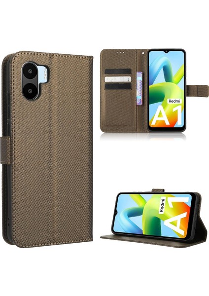 Xiaomi Redmi A1 Kart Tutucu Manyetik Cüzdan Kapak Kickstand Için Kılıf (Yurt Dışından)