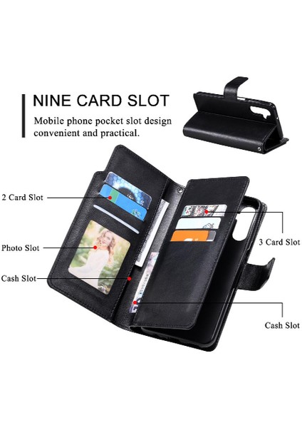 Samsung Galaxy A13 5g Pu Deri Manyetik Cüzdan Kickstand 9 Kart (Yurt Dışından) indirimleri