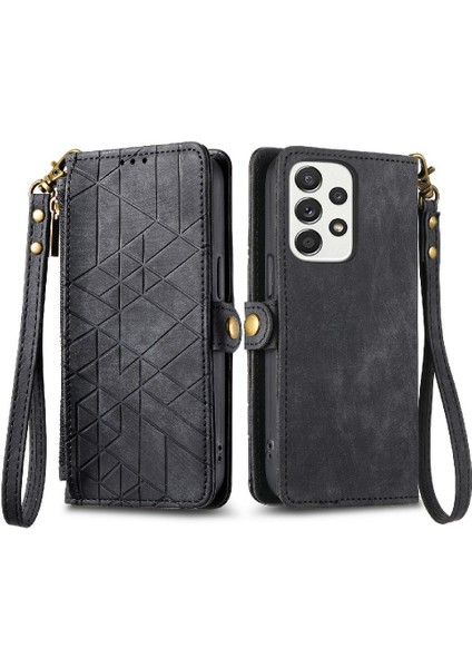 Samsung Galaxy A73 5g Darbeye Kapak Kapak Basit Iş Için Flip Case (Yurt Dışından)