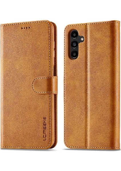 Mellow Mall Samsung Galaxy Holder 5g Için Tutucu ile Buzağı Doku Yatay Kapak (Yurt Dışından)