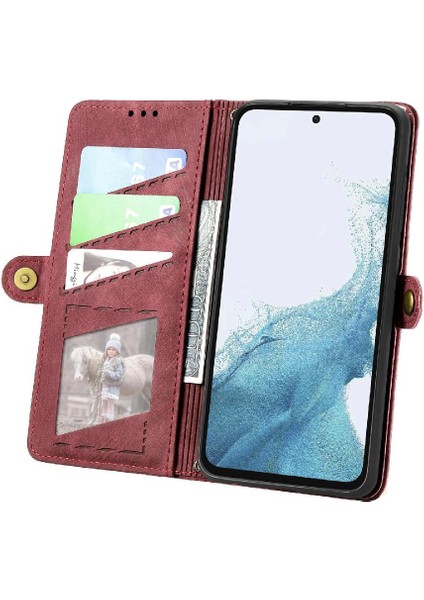 Mellow Mall Samsung Galaxy A54 5g Için Flip Case Basit Iş Deri Kılıf Flip (Yurt Dışından)