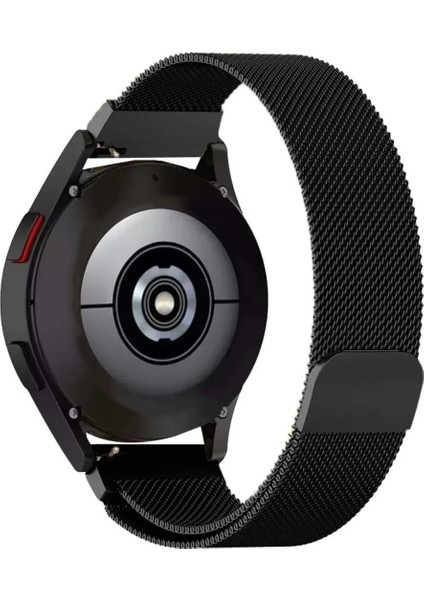 Amazfit Pace 2 Stratos ile Uyumlu Kordon Hasır Metal Örgü Mıknatıslı Milano Kayış