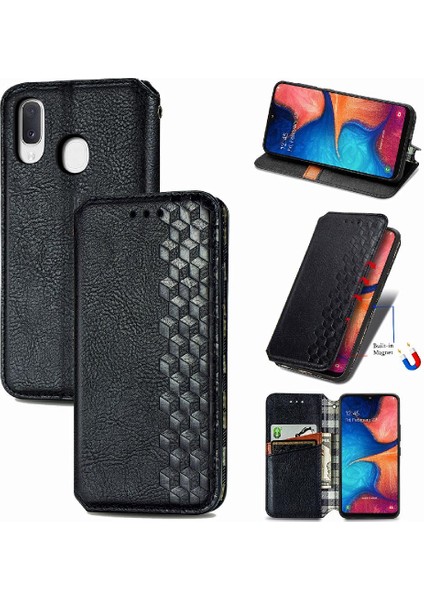 Samsung Galaxy A20E Cüzdan Fonksiyonu Kapak Kapak Kılıf Için Kılıf (Yurt Dışından)