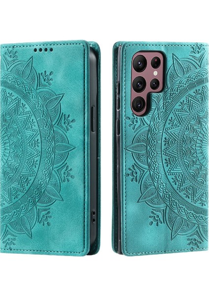 Samsung Galaxy S24 Ultra Pu Deri Kart Ekleme Yan Toka (Yurt Dışından)