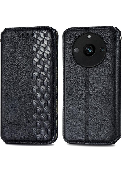 Oppo Realme 11 Pro Için Kılıf Zarif Iş Cüzdan Fonksiyonu Deri (Yurt Dışından)
