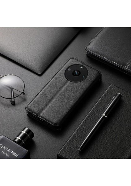 Oppo Realme 11 Pro Için Kılıf Zarif Iş Cüzdan Fonksiyonu Deri (Yurt Dışından)