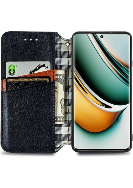 Oppo Realme 11 Pro Için Kılıf Zarif Iş Cüzdan Fonksiyonu Deri (Yurt Dışından)
