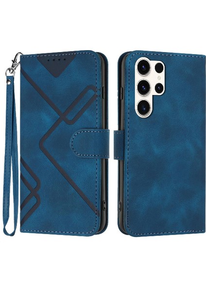 Samsung Galaxy S24 Için Kılıf Kart Yuvası ile Ultra Pu Deri Manyetik Kapak (Yurt Dışından)