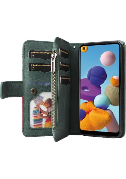 Kart Yuvası Standı ile Samsung Galaxy A21 Kickstand Koruyucu Kılıf (Yurt Dışından) fırsatları