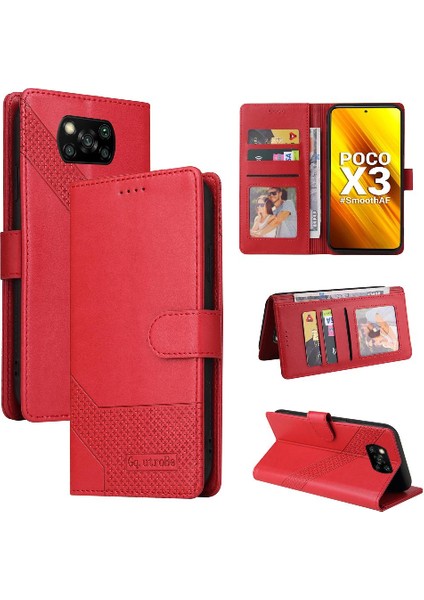 Xiaomi Poco X3 Nfc Üç Kart Yuvaları Için Flip Case Kickstand Darbeye 4 (Yurt Dışından)