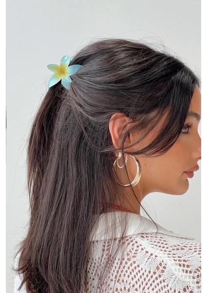 2 Adet Orta Boy Hibiscus Lüks Asetat Mandal Toka