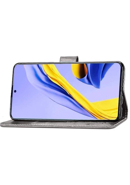 Samsung Galaxy A71 5g Zarif Iş Dört Yapraklı Yonca Flip Case (Yurt Dışından)