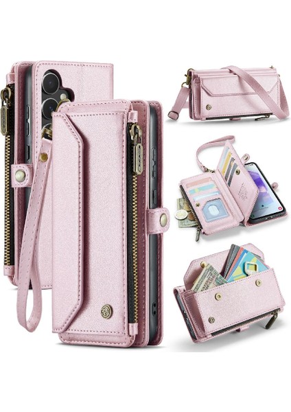 Samsung Galaxy Galaxy Için Crossbody Durumda 5g Fermuar Faturaları Yuvası Rfid Engelleme (Yurt Dışından)