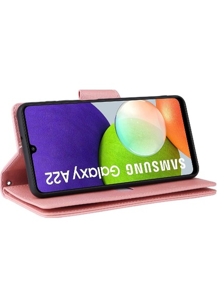 Samsung Galaxy A22 4g Kart Tutucu Manyetik Deri Fermuar Cüzdan (Yurt Dışından) modelleri