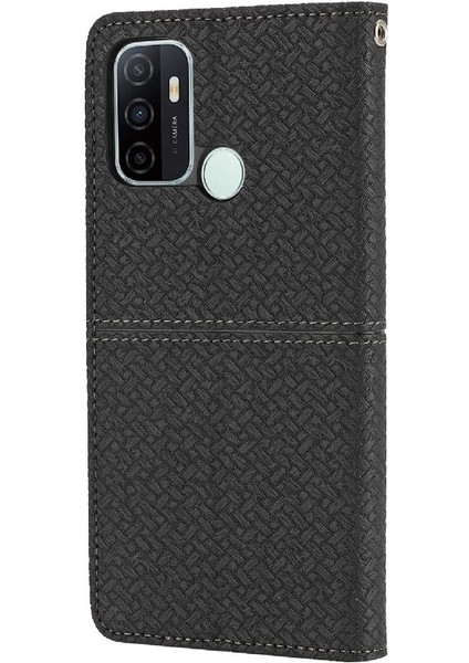 Oppo A53 Için Kılıf El Cüzdan Flip Folio Kitap Pu Deri Kapak Kredi Kartı (Yurt Dışından)